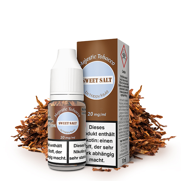 SWEET SALT by Happy Liquid Majestic Tobacco Nikotinsalz Liquid 10 ml