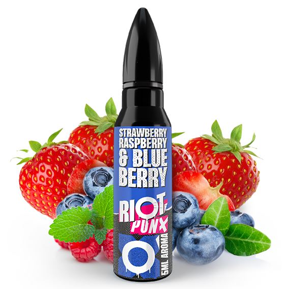 RIOT SQUAD PUNX Erdbeere, Blaubeere und Himbeere Aroma 5ml