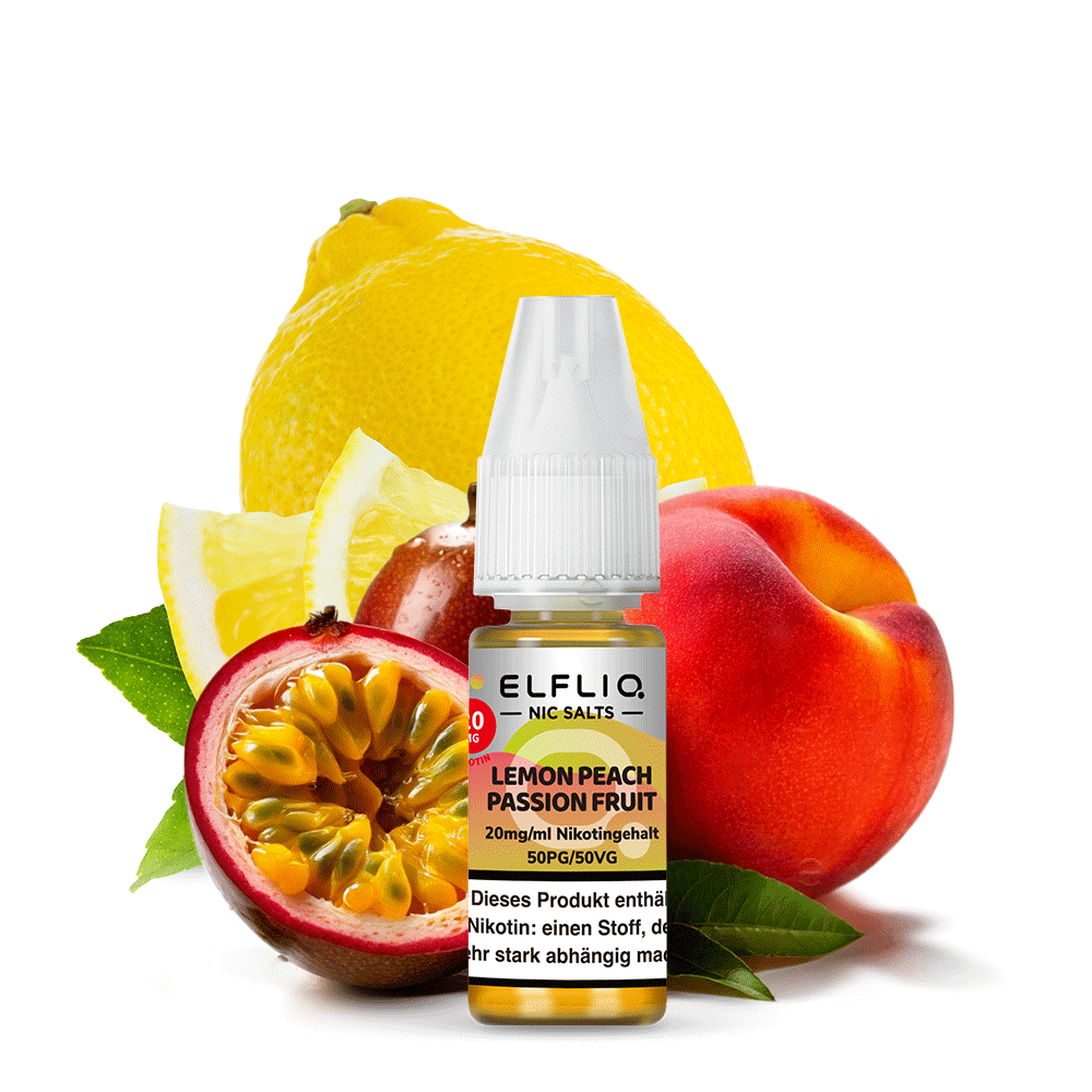 ELFBAR Lemon Peach Passion Fruit Nikotinsalzliquid - Elfliq-