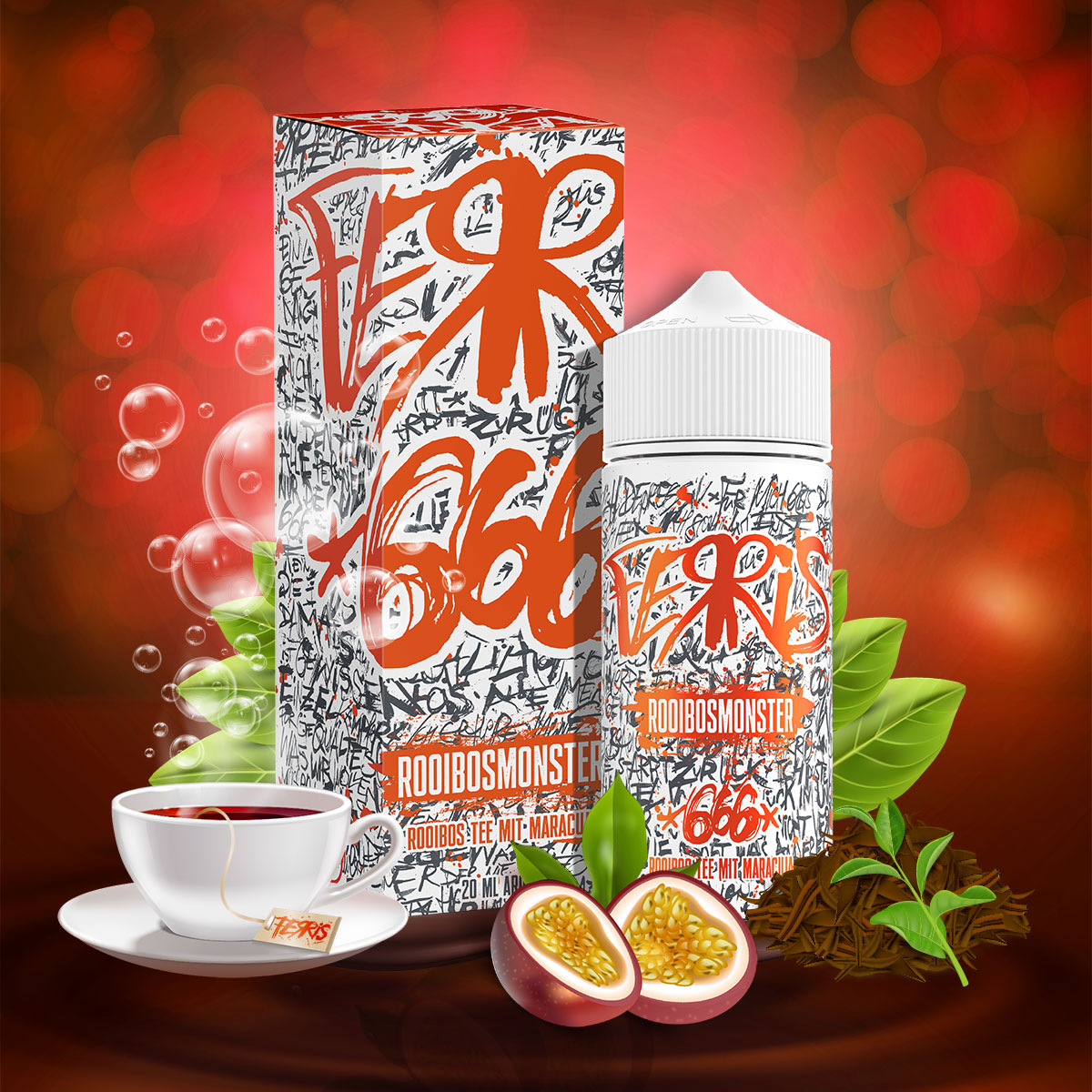 Ferris 666 - Rooibosmonster - 20ml Aroma (Longfill)